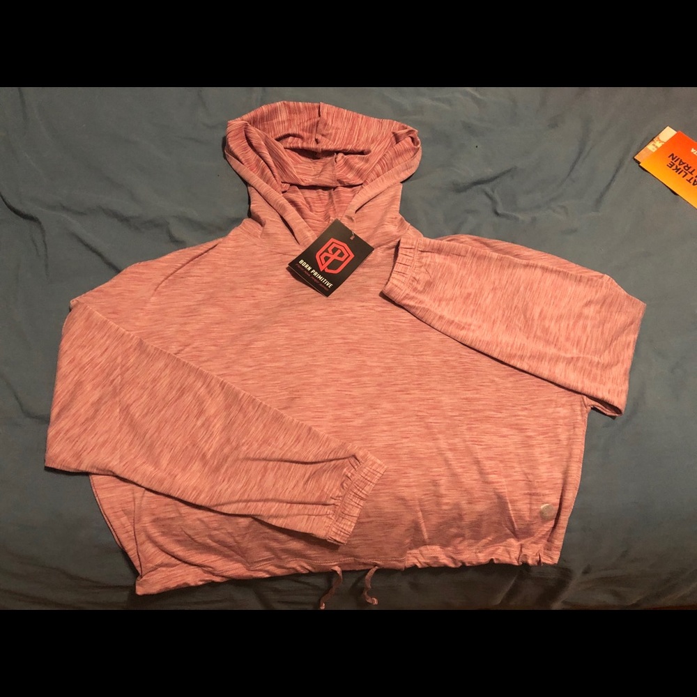 Born primitive cropped hoodie